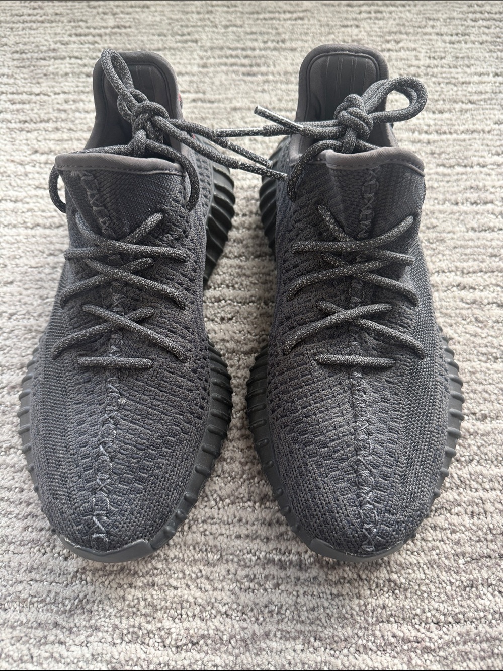 Yeezy Boost 350 V2 Core Black Knit Sneakers